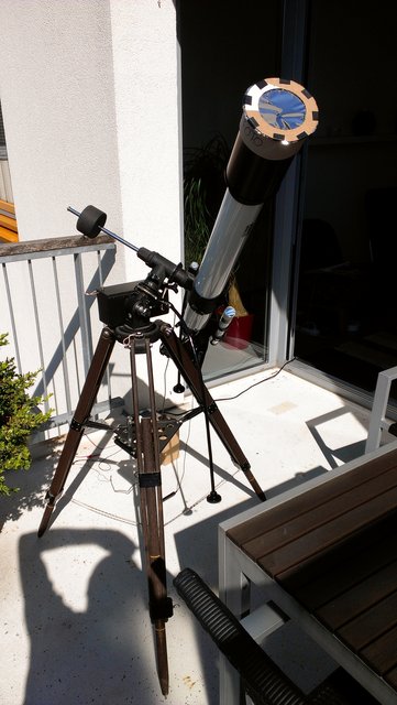Telescoop met zonnefilter